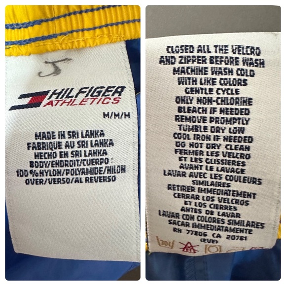 Vintage 1990’s Tommy Hilfiger Athletics Nylon Swish Pants Men's Medium - Picture 7 of 7